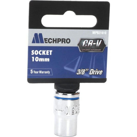 Mechpro Blue Socket 10mm 3/8In Drive Metric - MPB21610