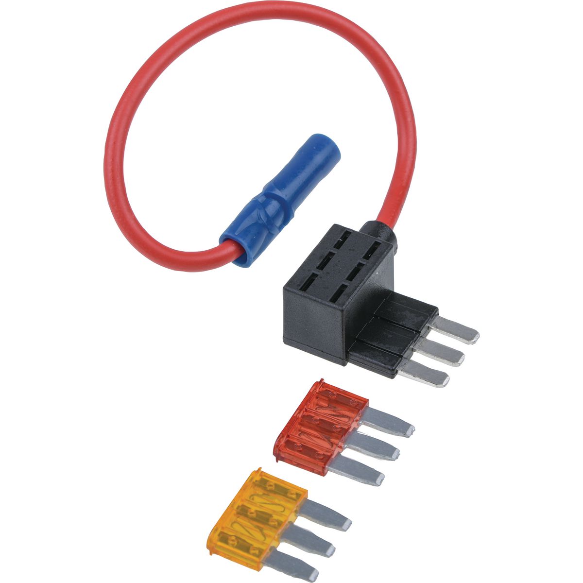 Narva 'Add-A-Circuit' In Line Micro 3 Blade Fuse Holder 2 Way 20A 1 Pack - 54425BL