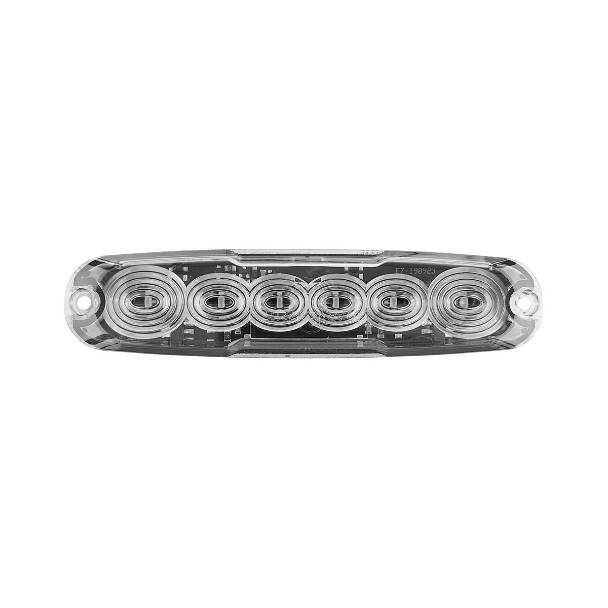 LED Autolamps 12/24V Stop/Tail/Indicator Light Clear Lens Coloured LEDs Surface Mount - 12ARM-2
