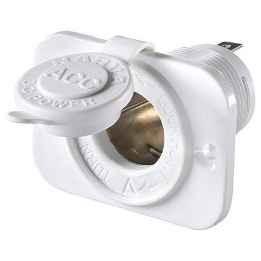 Narva Accessory Socket Flush Mount White - 81026WBL