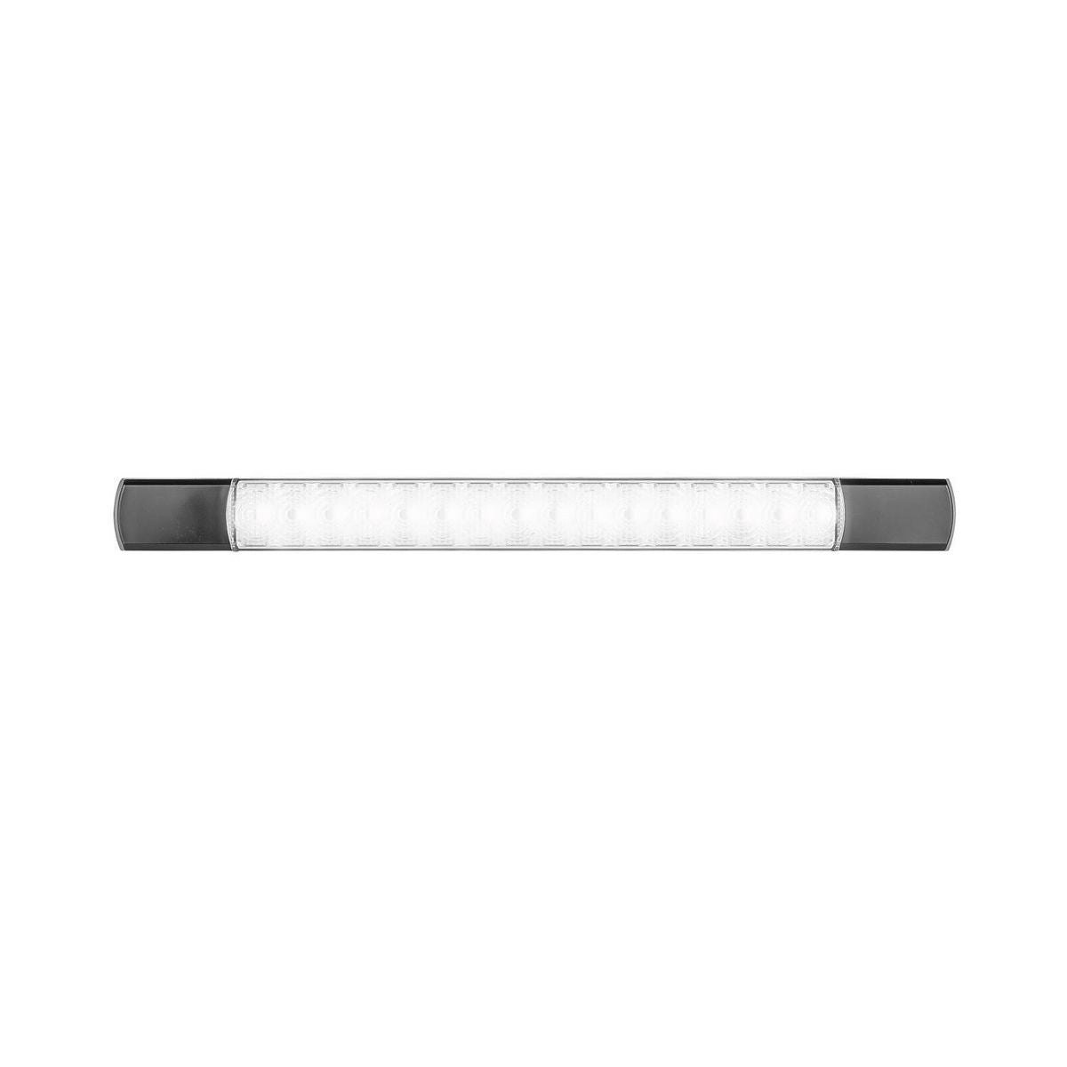 LED Autolamps 12V Slimeline/Low Profile Reverse Lamp With Black End Caps - 285BW12