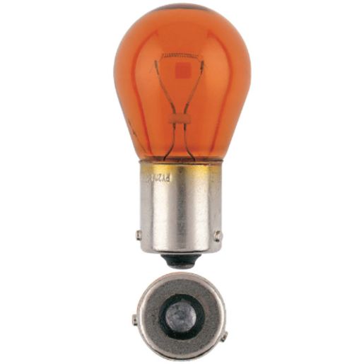 Narva Incandescent Globe 12V 21W Amber Bau15S - 17384BL