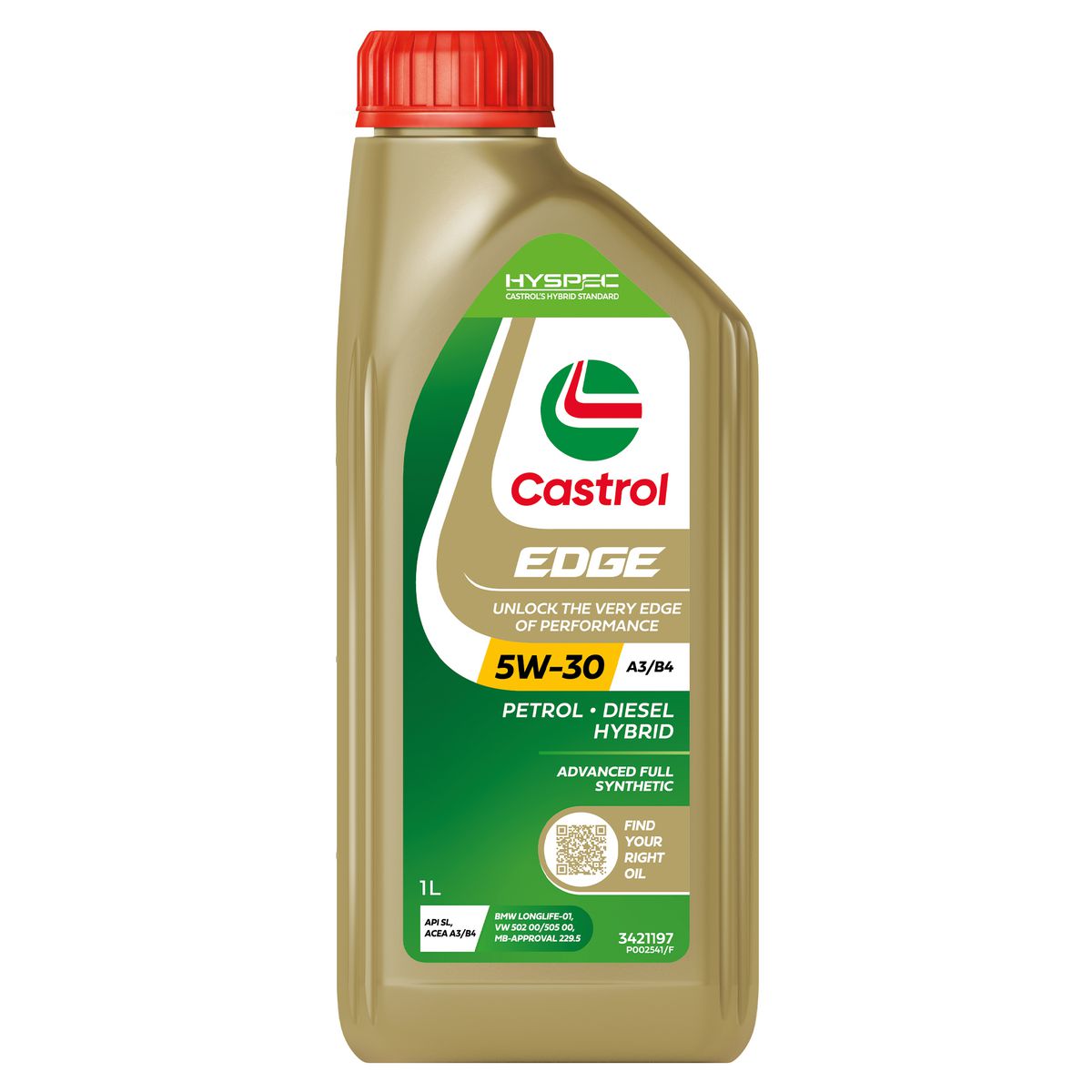 Castrol EDGE Synthetic 5W30 Engine Oil A3/B4 1L - 3421197