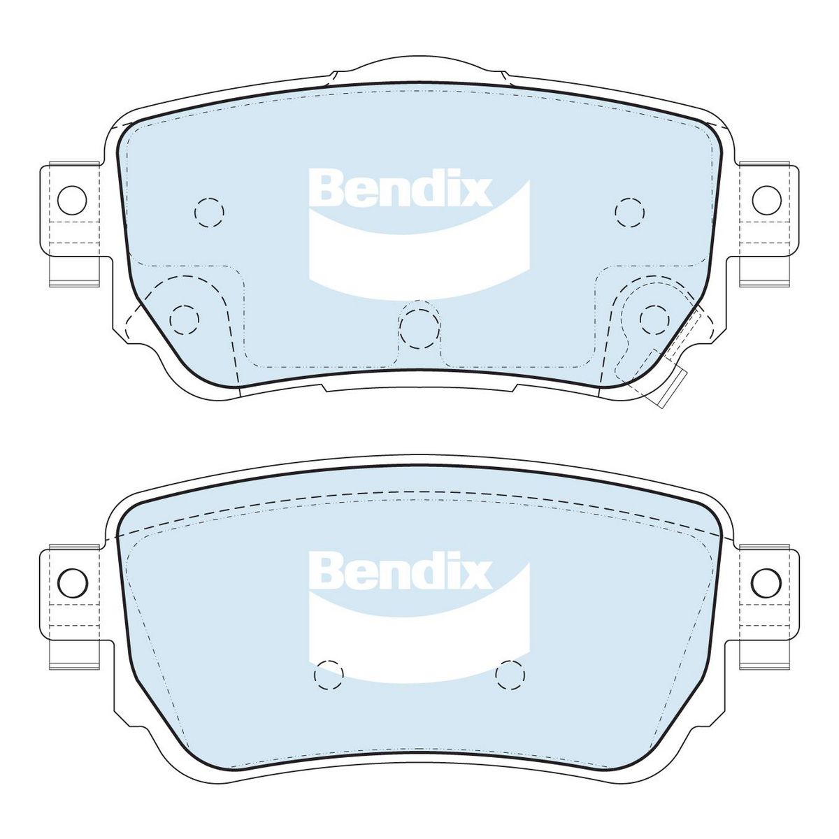 Bendix 4WD Brake Pads Set Rear - DB2357-4WD