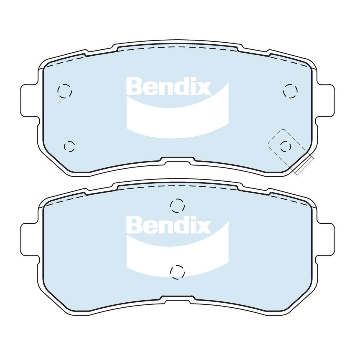 Bendix 4WD Brake Pads Set Rear - DB1943-4WD