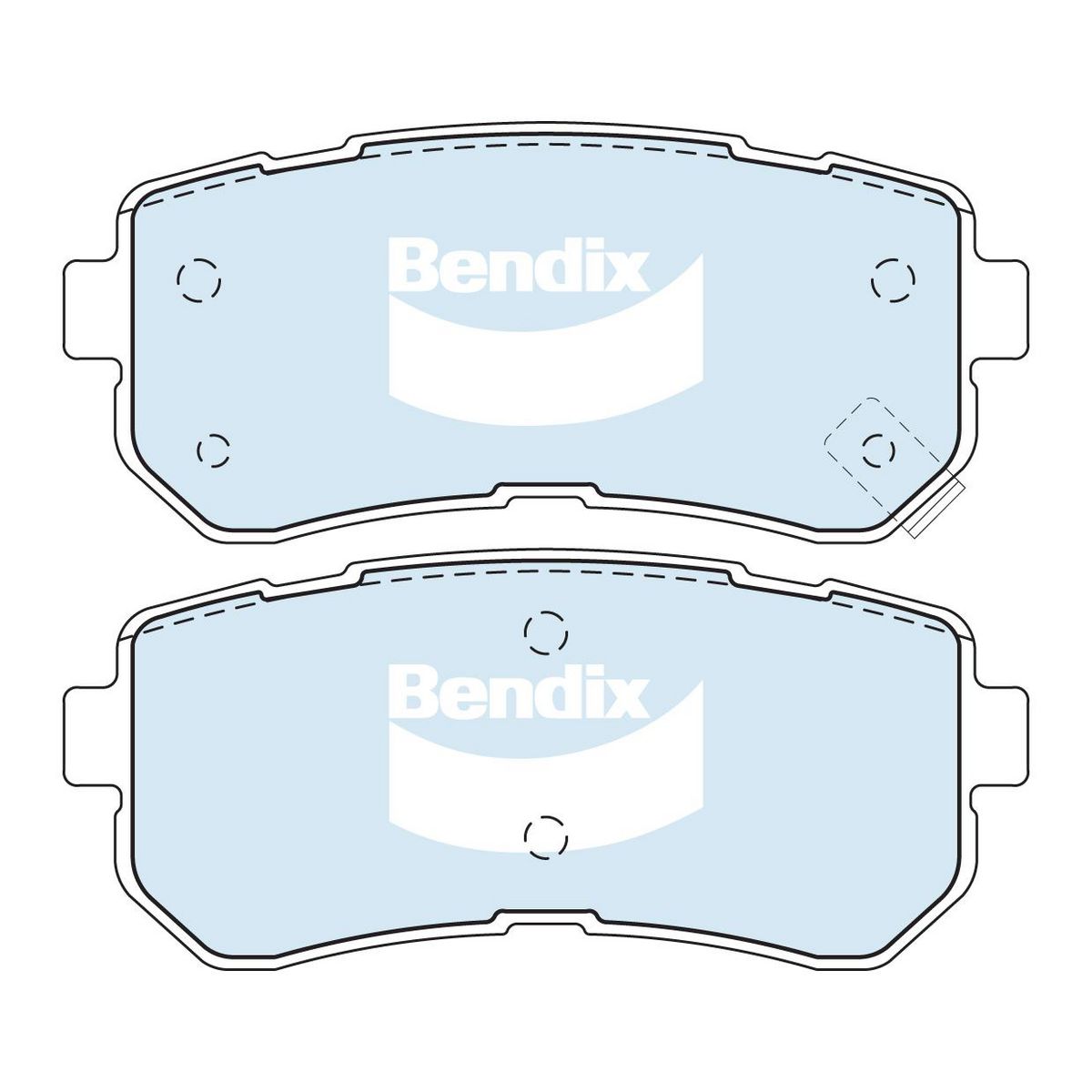 Bendix 4WD Brake Pads Set Rear - DB1943-4WD