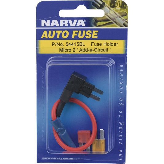 Narva 'Add-A-Circuit' Micro 2 Blade Fuse Holder 20A - 54415BL