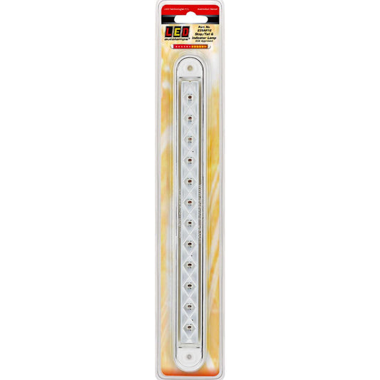 LED Autolamps 12V Stop/Tail/Indicator Lamp With White Rubber Grommet Blister Pack - 235AR12