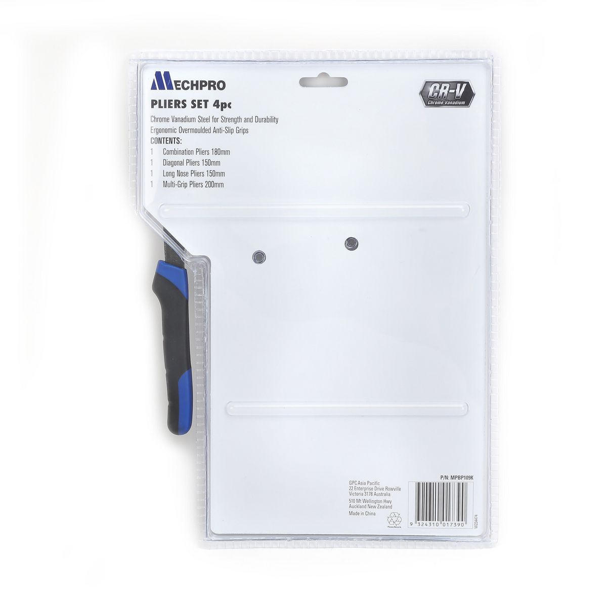 Mechpro Blue Pliers Set 4pc - MPBP109K