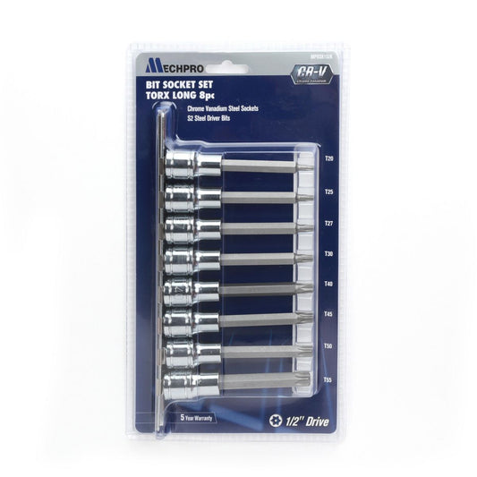 Mechpro Blue Long Torx Socket Set 1/2In 11pc - MPBSK152K