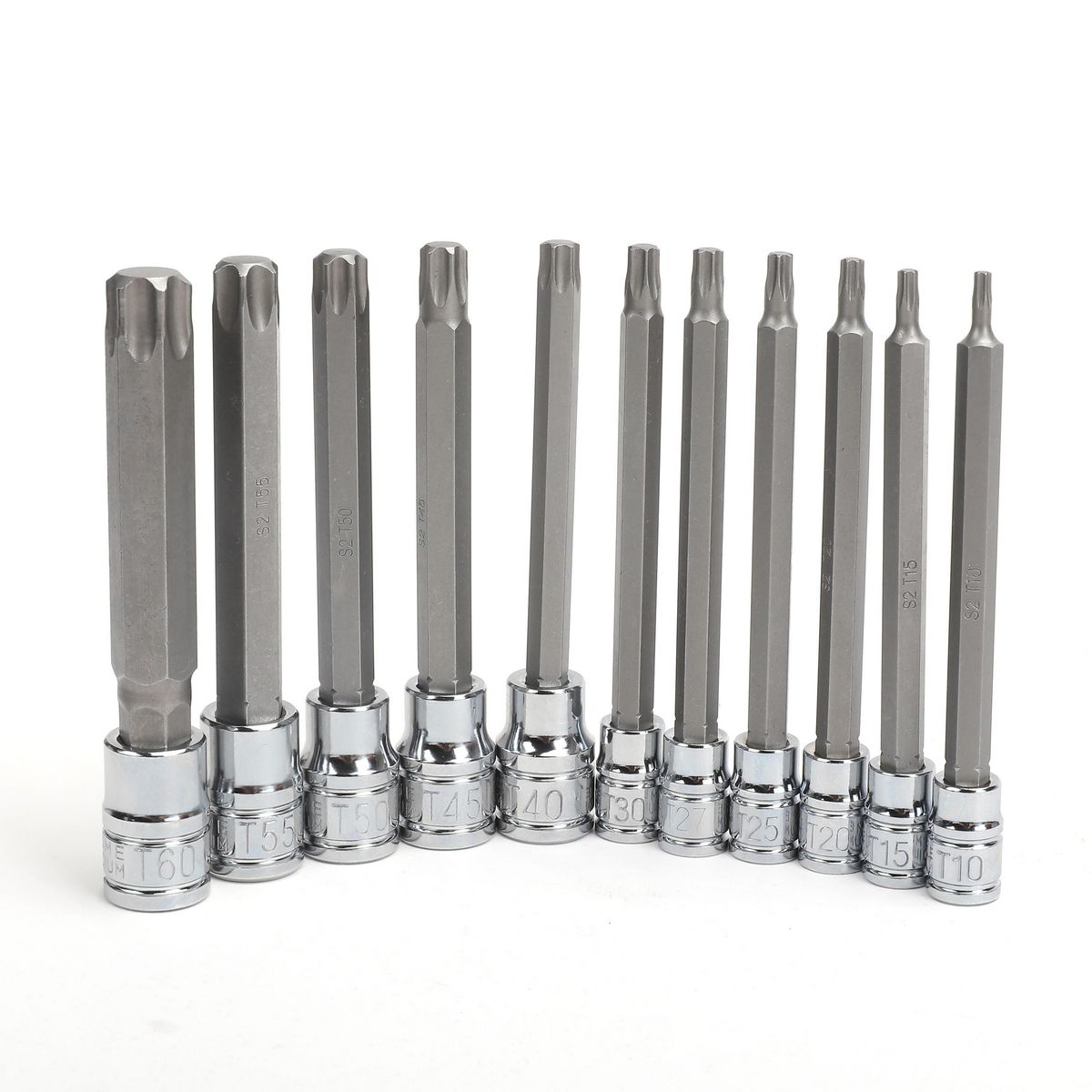Mechpro Blue Socket Rail Torx Key Extra Long Set 11pc - MPBSK147K