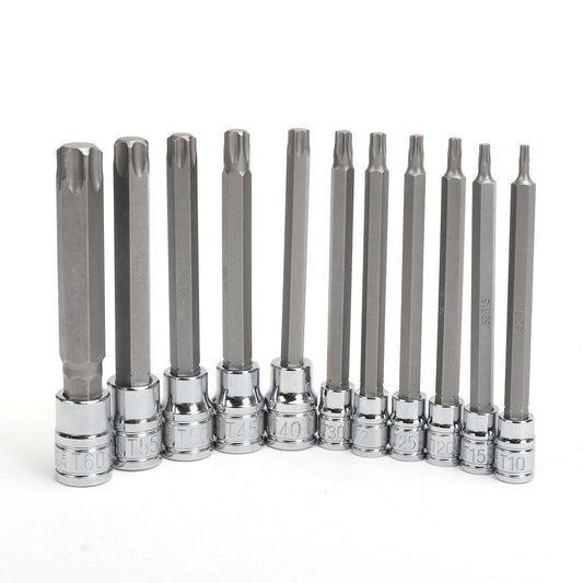 Mechpro Blue Socket Rail Torx Key Extra Long Set 11pc - MPBSK147K