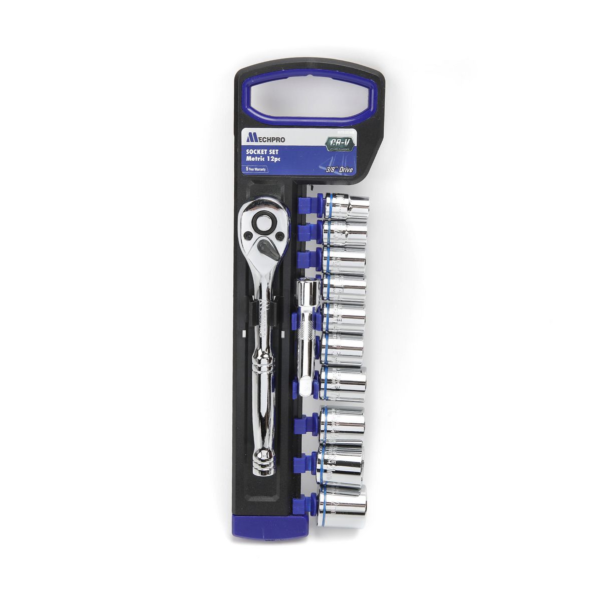 Mechpro Blue Socket Set Metric 3/8In Drive 14pc - MPBSK144K