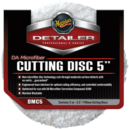 Meguiar's Professional DA Microfiber Cutting Discs 5 Inch 2 Pack - DMC5