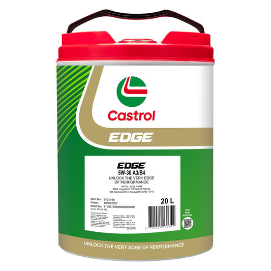 Castrol EDGE 5W-30 A3 B4 Engine Oil 20L - 3421198