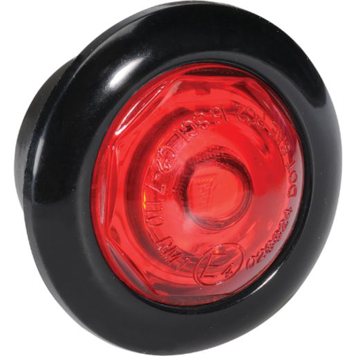Narva LED Rear End Outline Marker Red Black/Chrome Grommets - 90232BL