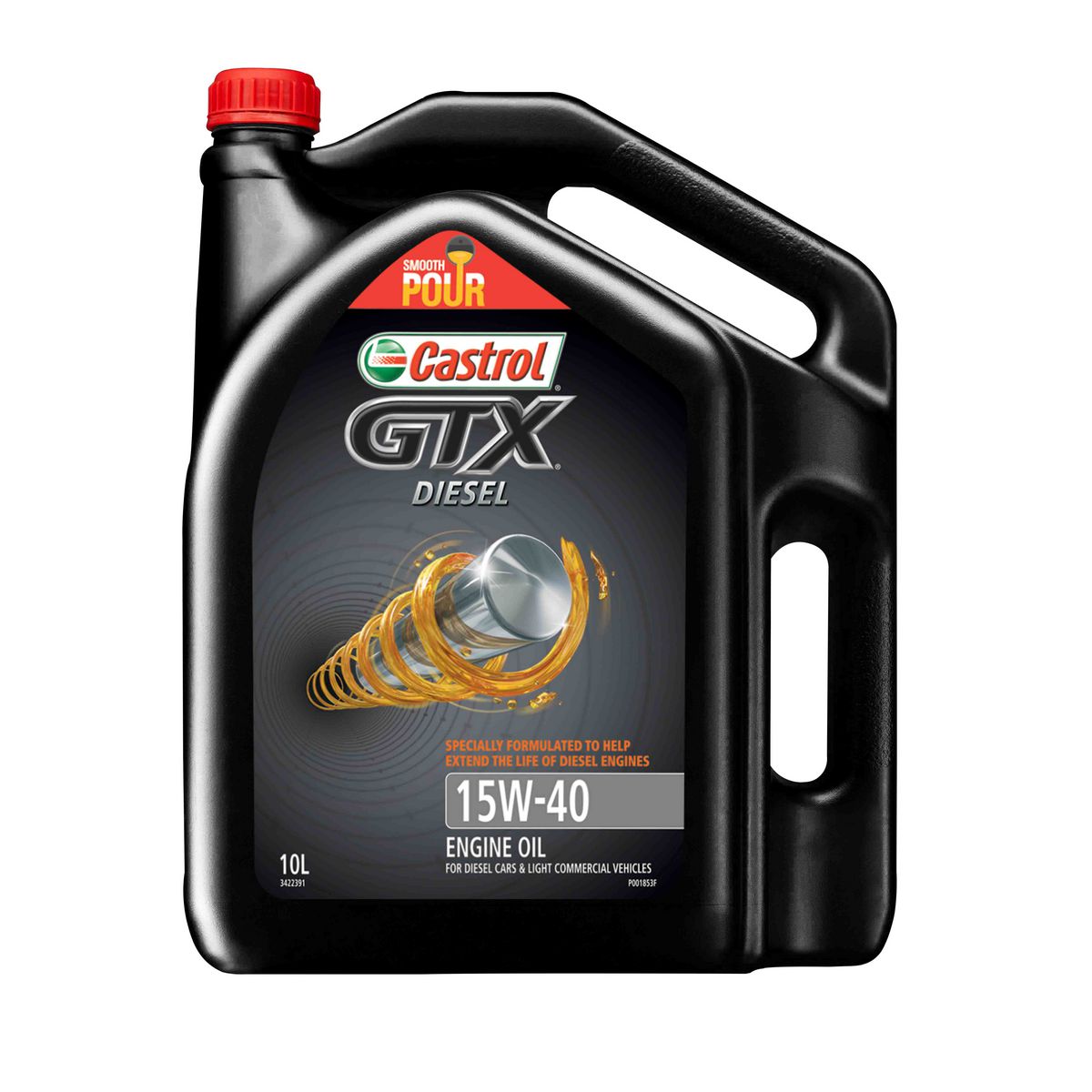 Castrol GTX Diesel 15W-40 Engine Oil 10L - 3422391