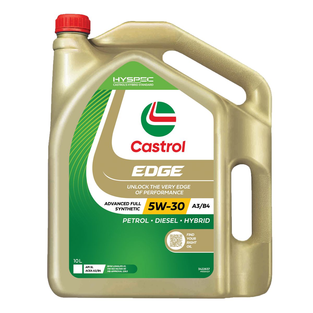 Castrol Edge FS 5W30 Engine Oil A3/B4 10L - 3422637