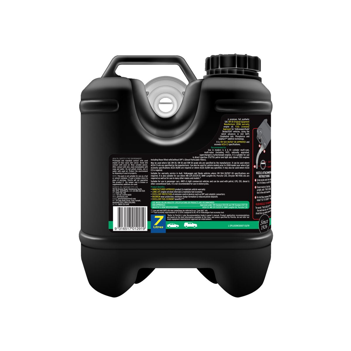 Penrite Enviro+ 5W-30 Engine Oil 7L - EPLUS5W30007