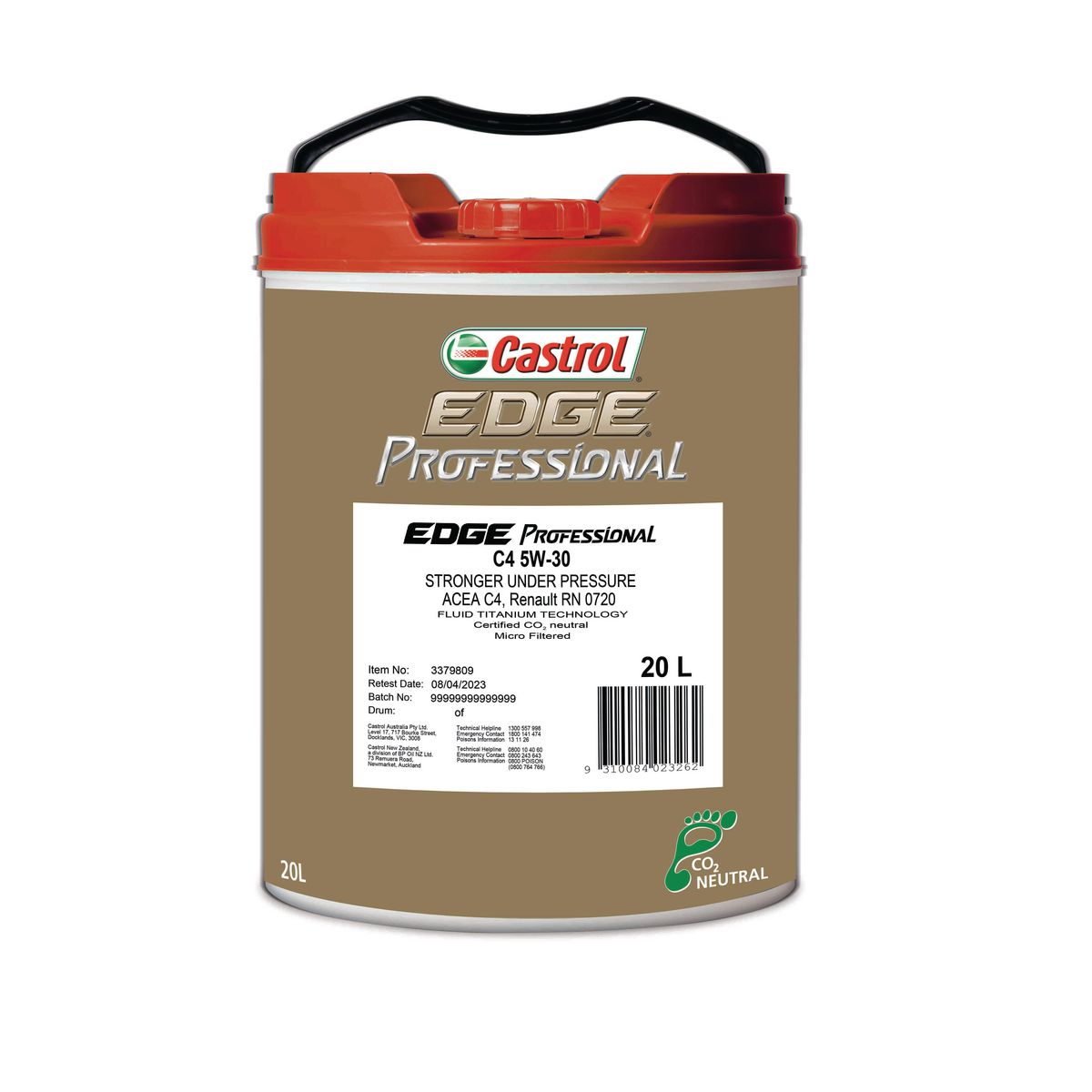 Castrol Edge Professional C4 5W-30 Engine Oil 20L - 3379809