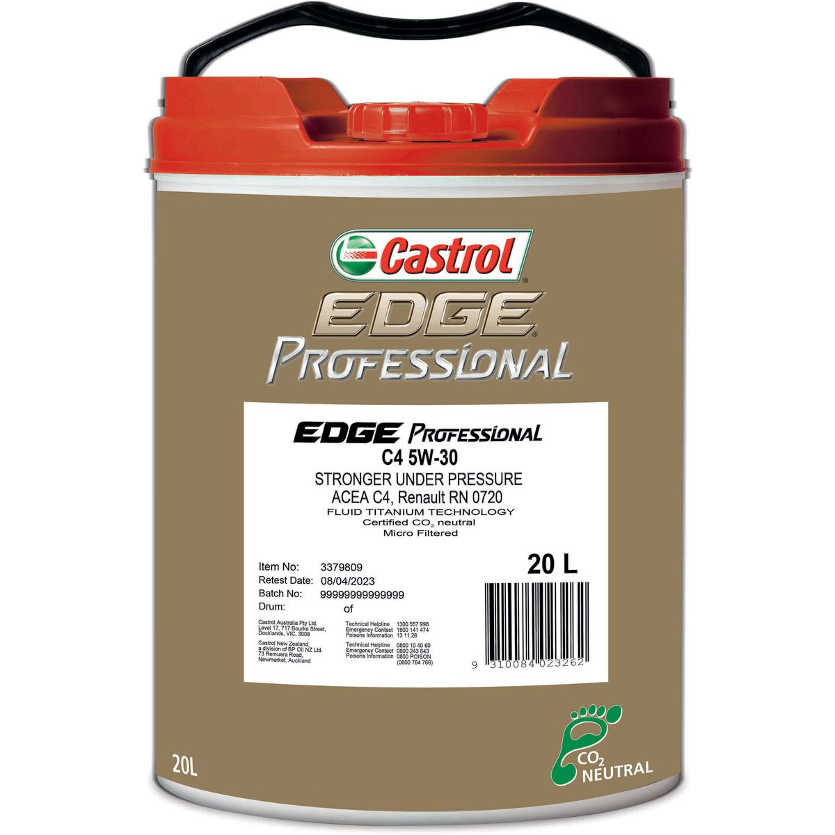 Castrol Edge Professional C4 5W-30 Engine Oil 20L - 3379809