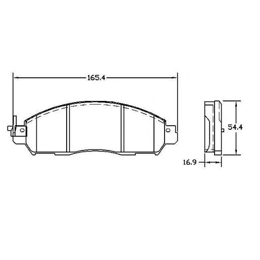 RDA Phantom Ceramic Brake Pad Set Front - RDC2427