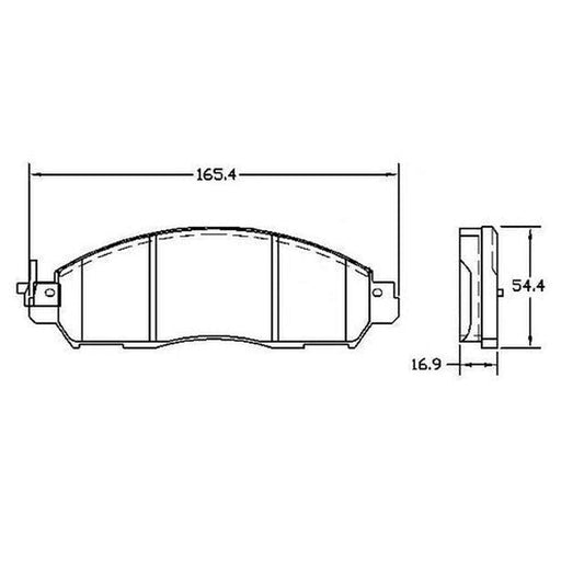 RDA Phantom Ceramic Brake Pad Set Front - RDC2427