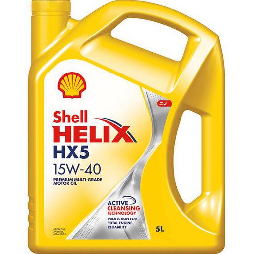 Shell Helix HX5 15W-40 Engine Oil SN + 5L - 310278126