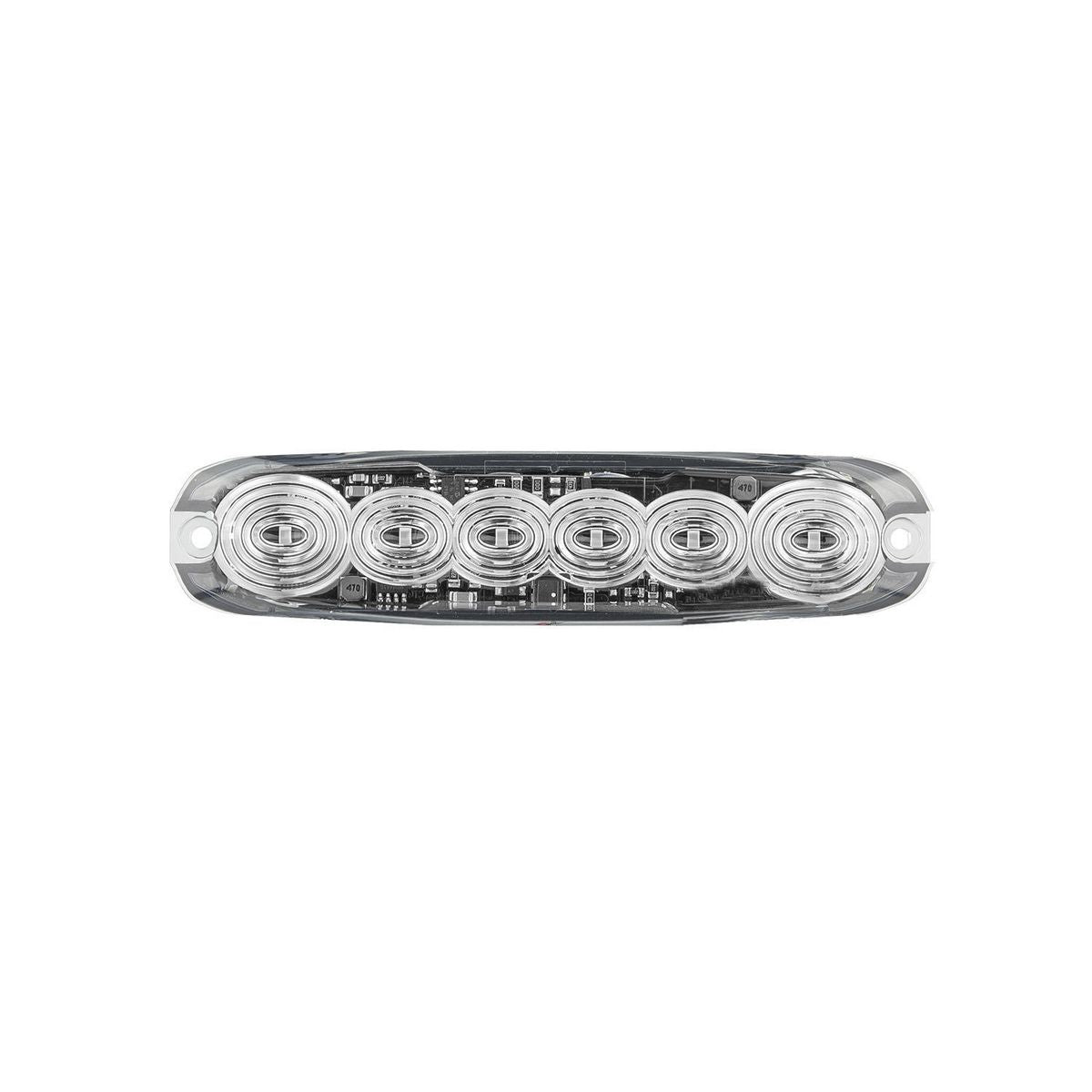 LED Autolamps 12/24V LED Reverse Lamp Screw Surface Mount Blister Pack - 12WM-2