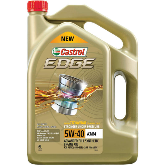 Castrol Edge 5W-40 A3/B4 Engine Oil 6L - 3421236