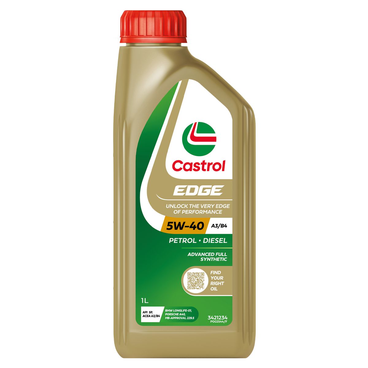 Castrol EDGE 5W-40 Engine Oil A3/B4 1L - 3421234