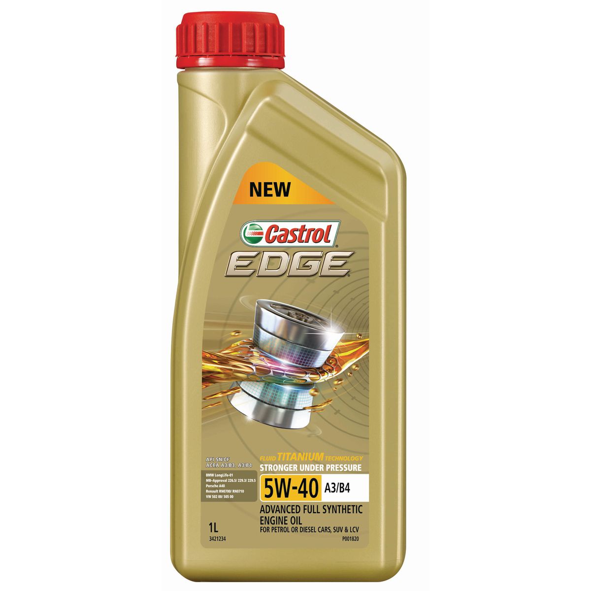 Castrol EDGE 5W-40 Engine Oil A3/B4 1L - 3421234