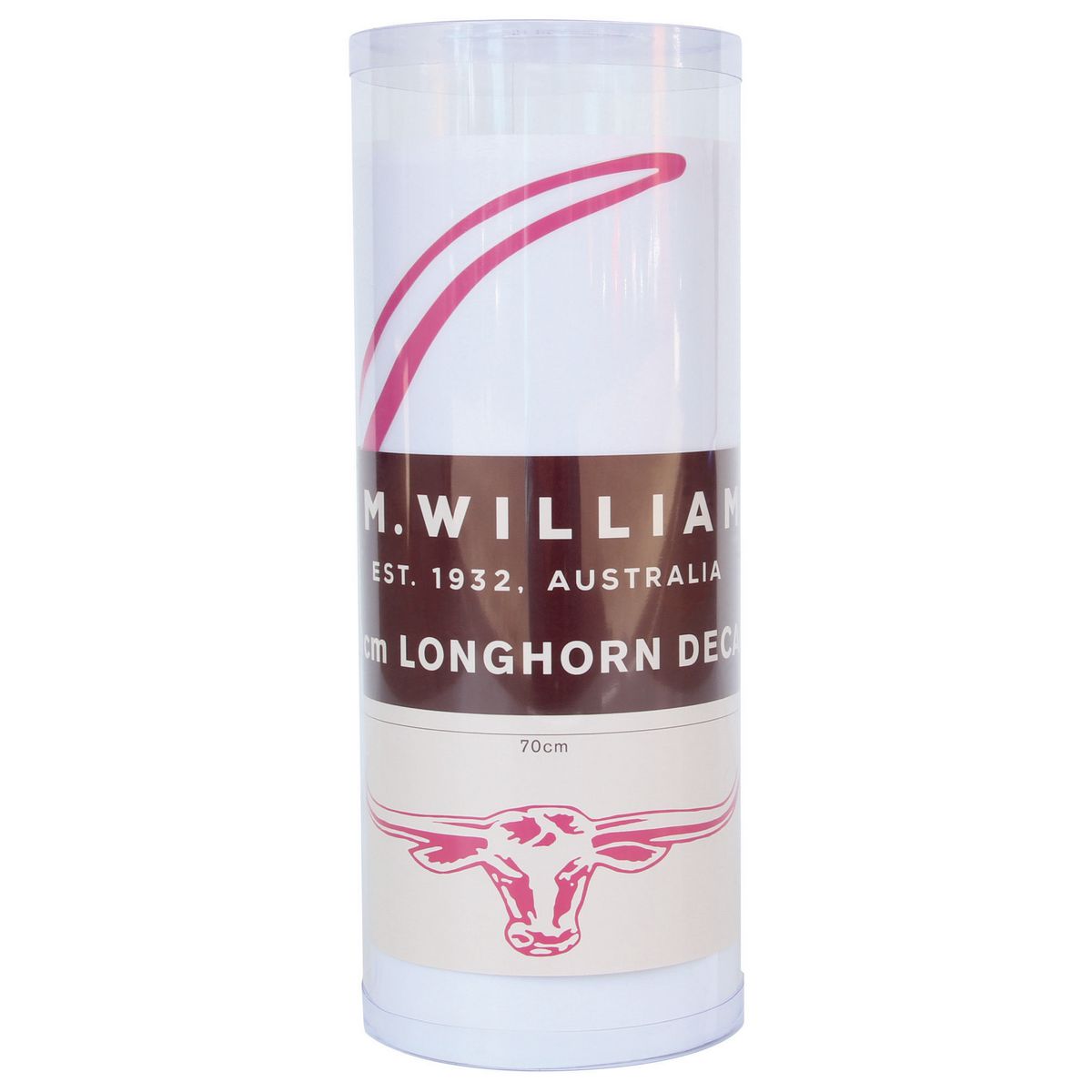 R. M. Williams Longhorn Decal 70cm Sticker Pink - STRMWCPNK