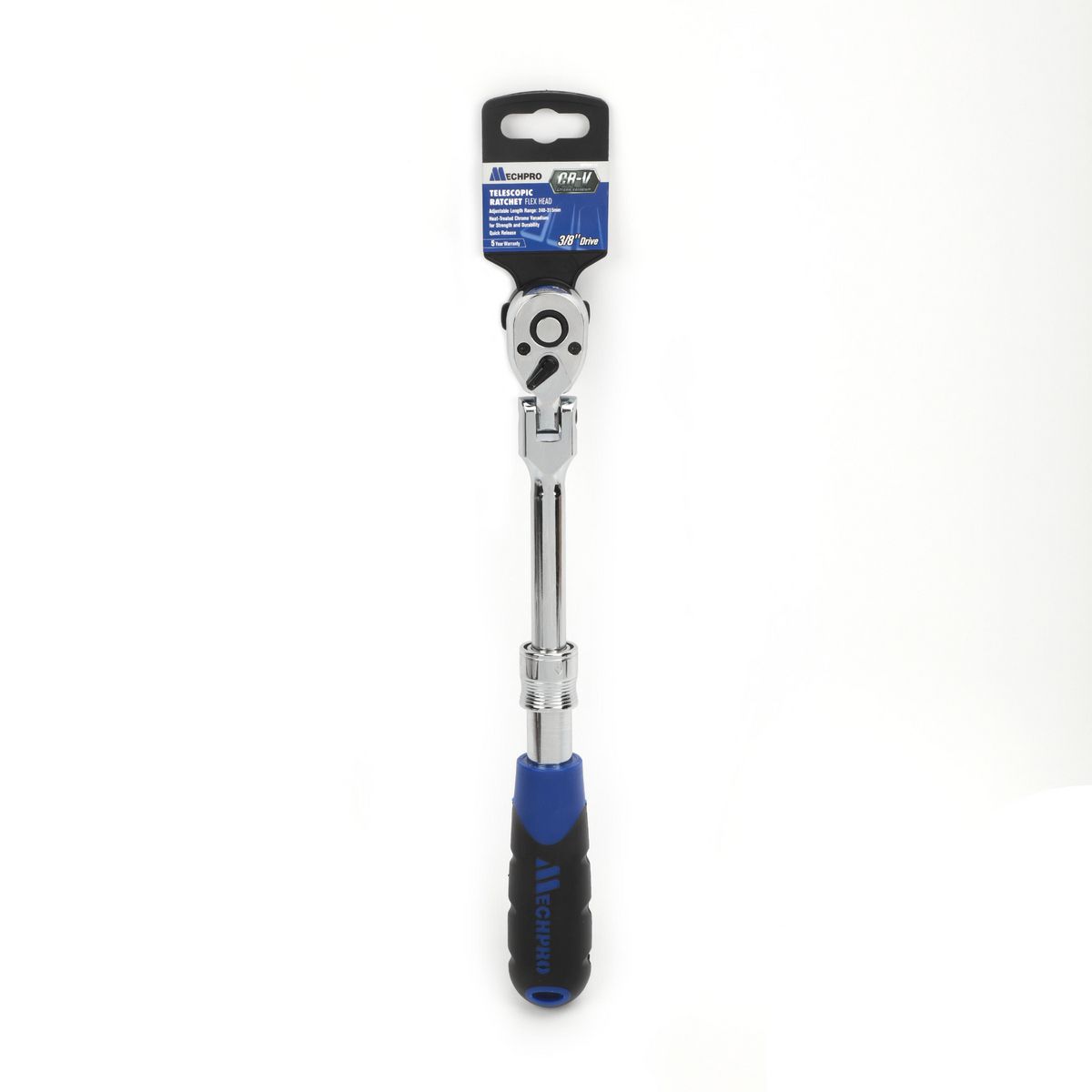 Mechpro Blue Extendable Ratchet 240-315mm 3/8In Drive - MPBSK113