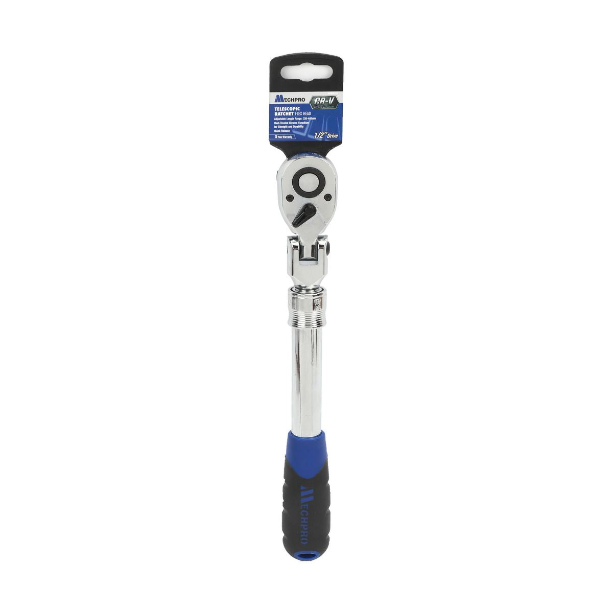 Mechpro Blue Extendable Ratchet 335-440mm 1/2In Drive - MPBSK114
