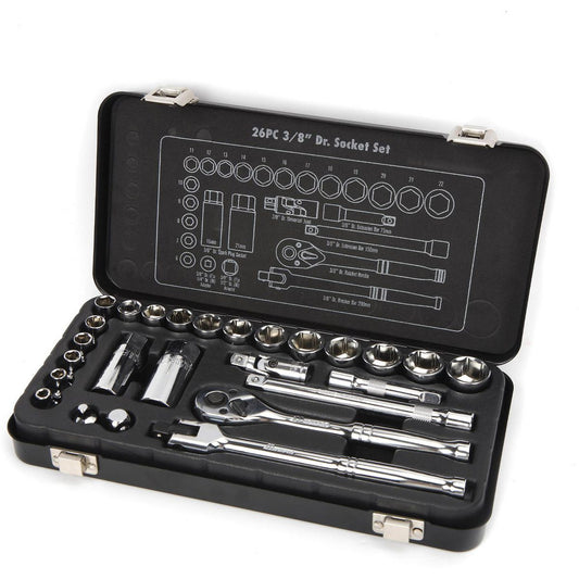 Mechpro Blue Socket Set Metric 3/8In Drive 26pc - MPBSK155K