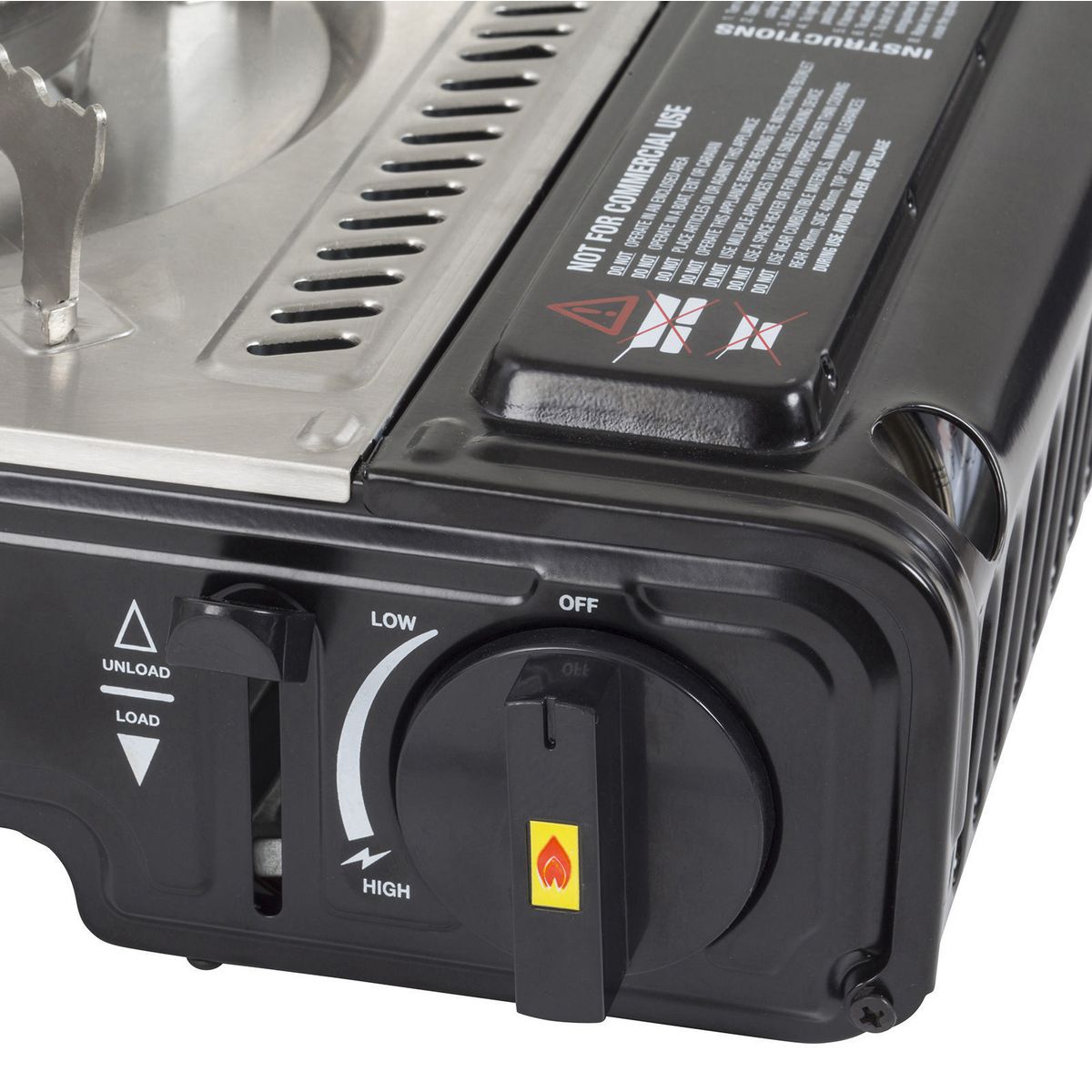 GasmateTravelmate II Portable Twin Stove with Hotplate - CS6035