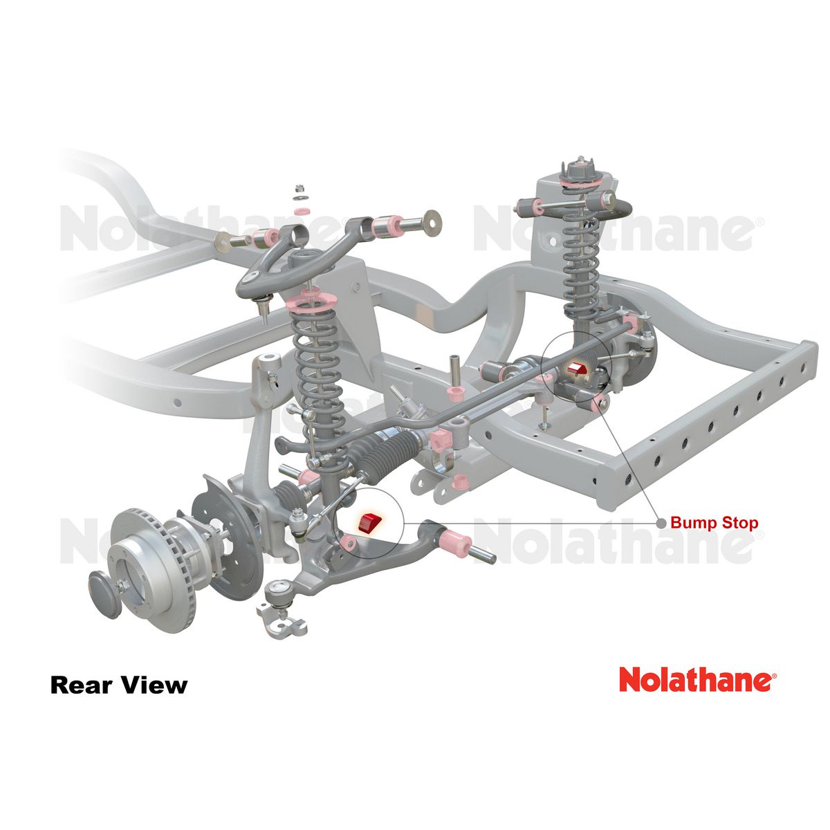 Nolathane Front Bump Stop Bushing Kit - 47174