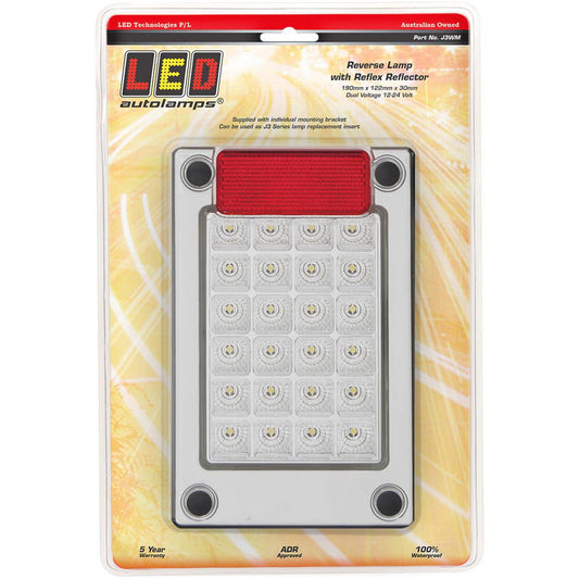 LED Autolamps White Led Rev J3 Lamp Insert - J3WM