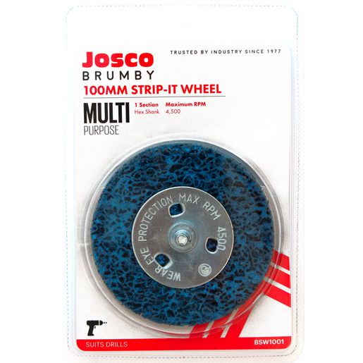 JOSCO Strip It Wheel 100x15 6.3 Hex Spindle - BSW1001