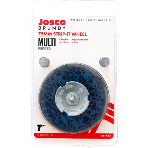 JOSCO Strip It Wheel 75mm Hex Spindle - BSW751