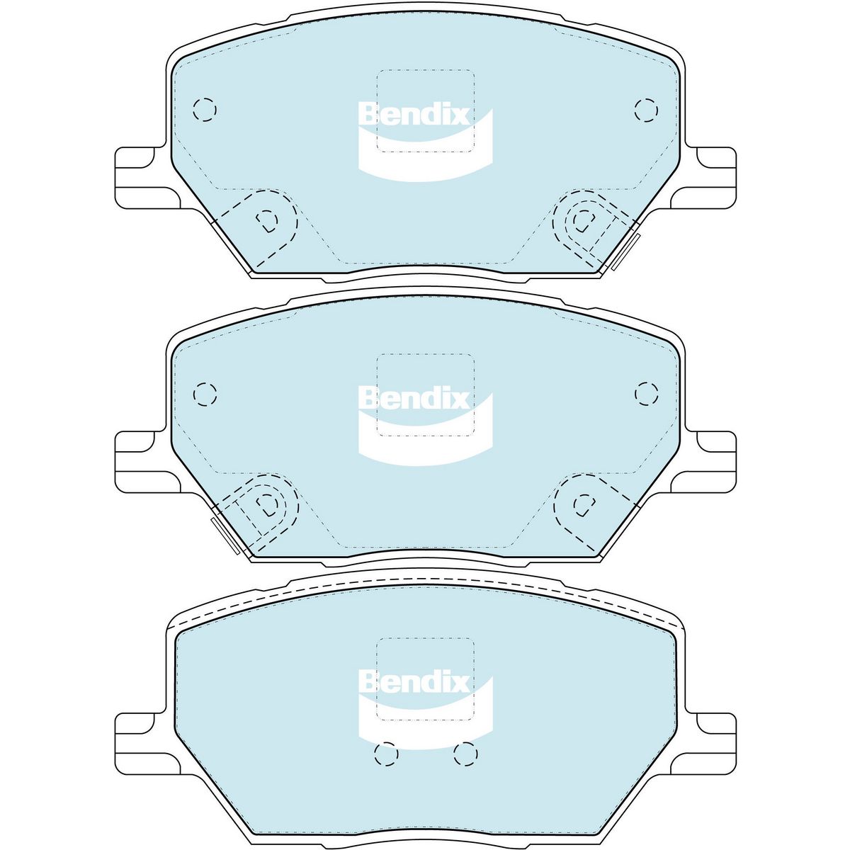 Bendix 4WD Brake Pads Set Front - DB2399 4WD