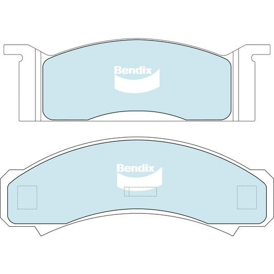 Bendix General CT Brake Pad Set Front - DB1230GCT