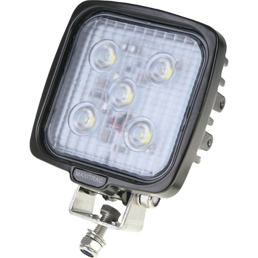 Maxi Trac 5 LED Work Light, Sqaure, 25W, 1600 Lumens, 12/24 Volt - MTWL5SQS5