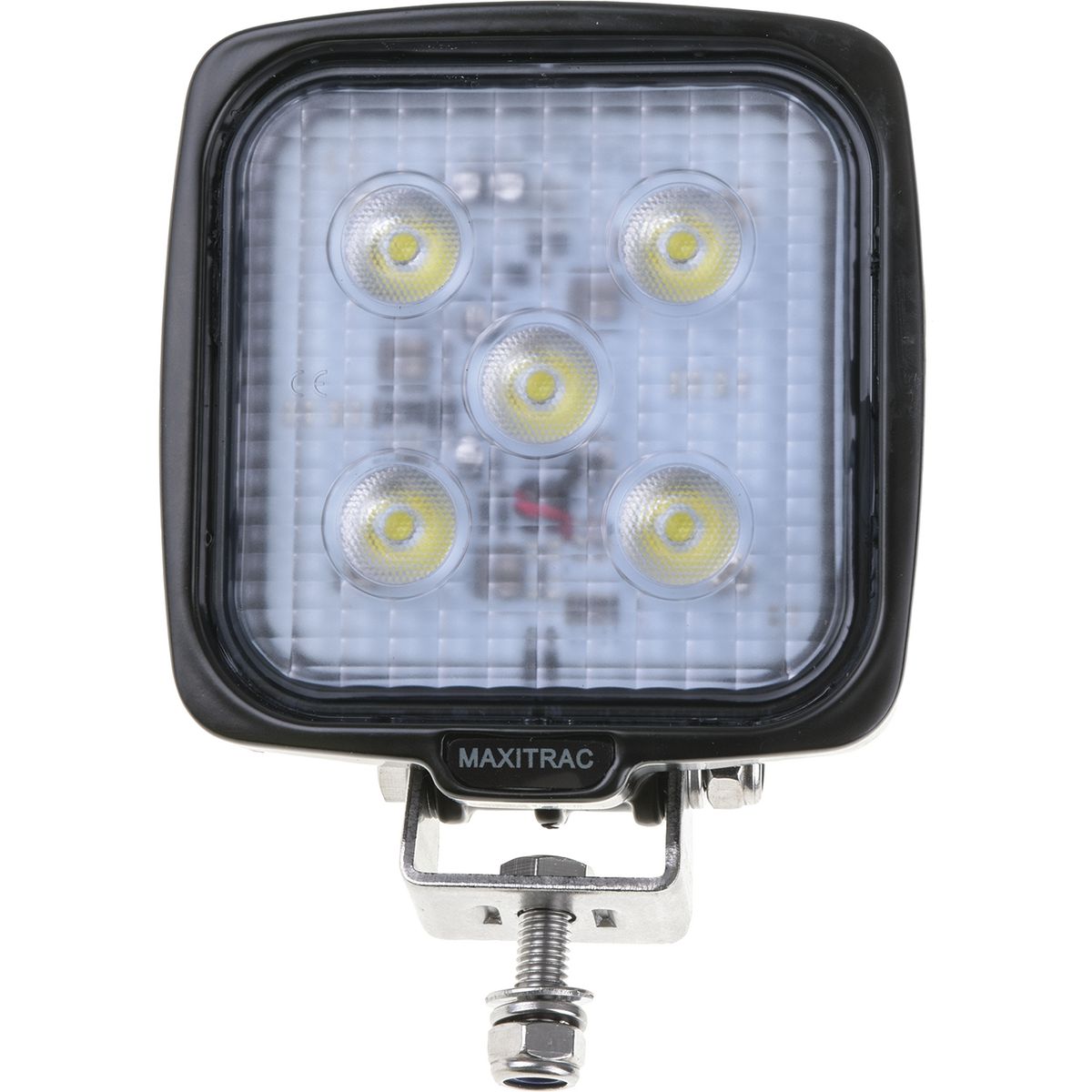 Maxi Trac 5 LED Work Light, Sqaure, 25W, 1600 Lumens, 12/24 Volt - MTWL5SQS5