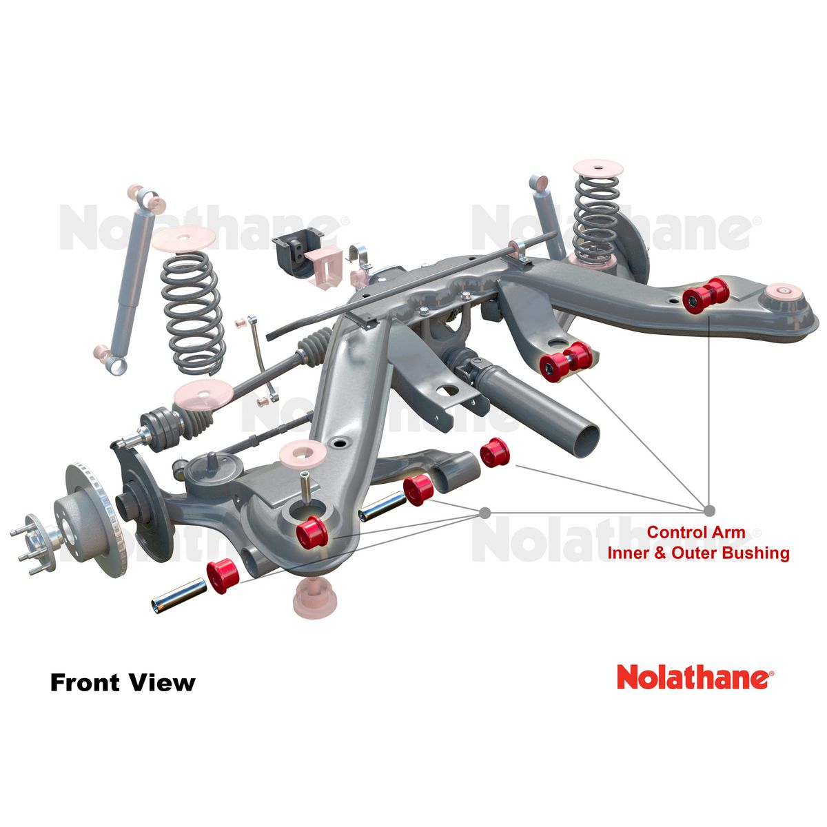 Nolathane Lower Control Arm Inner Bushing Kit - 45072