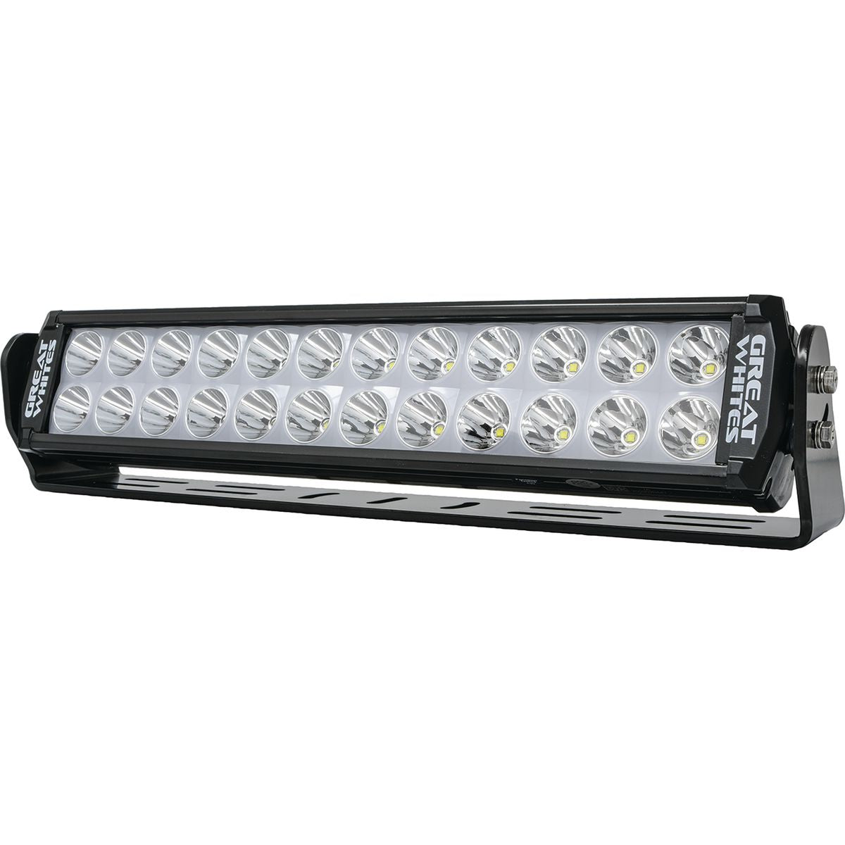 Great Whites Attack Dual Row LED Driving Light Bar Backlit (24x5W) Spot Beam 11-32V - GWD5244