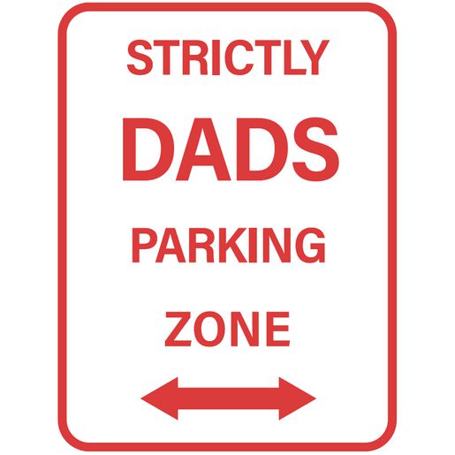 Gear Up Metal Sign Strictly Dads Parking Zone