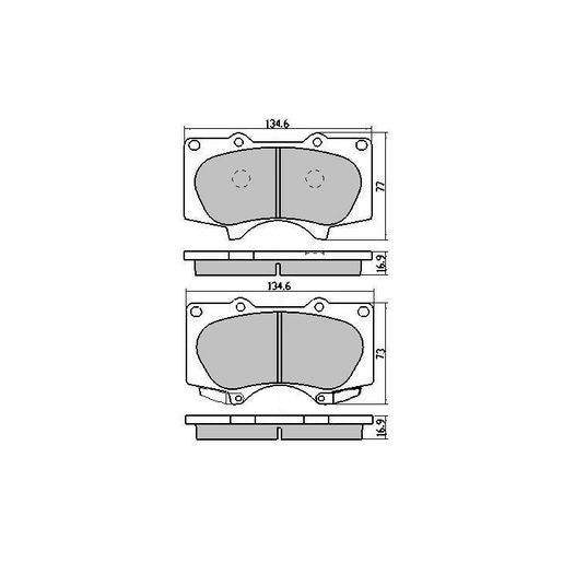 RDA Phantom Ceramic Brake Pad Set Front - RDC1482