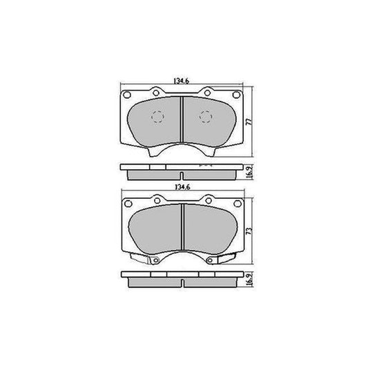 RDA Phantom Ceramic Brake Pad Set Front - RDC1482